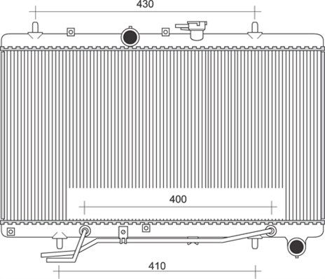 MAGNETI MARELLI Radiators, Motora dzesēšanas sistēma 350213110700